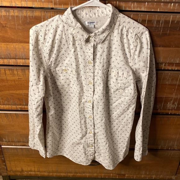 Buttonup with Ship anchors L - Picture 1 of 6
